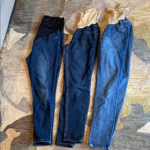 3 pairs maternity jeans